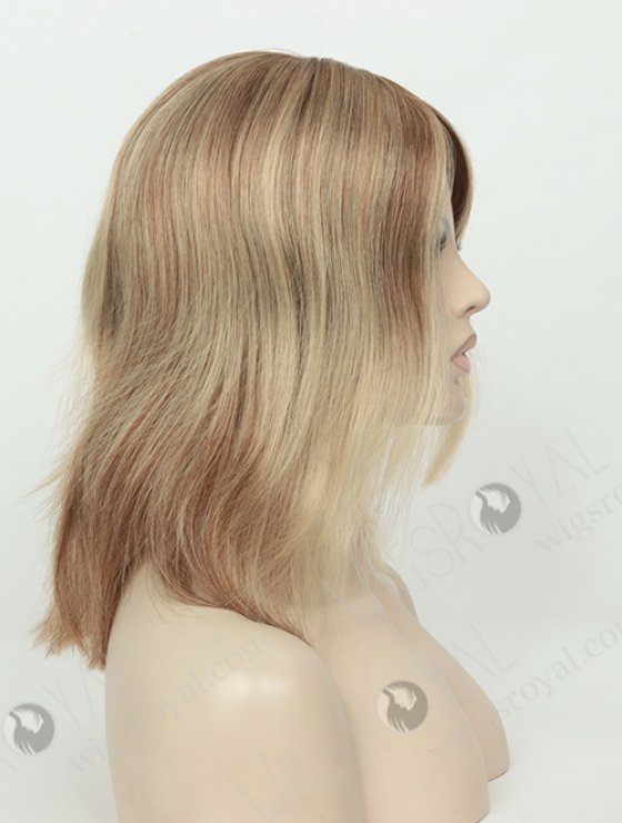 Mongolian Virgin Human Hair Highlight Balayage Color Short Style Glueless Wig WR-GL-053-8803