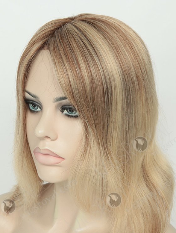 Mongolian Virgin Human Hair Highlight Balayage Color Short Style Glueless Wig WR-GL-053-8805