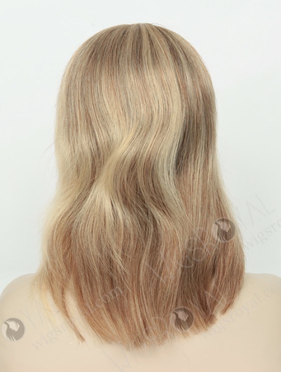 Mongolian Virgin Human Hair Highlight Balayage Color Short Style Glueless Wig WR-GL-053-8806