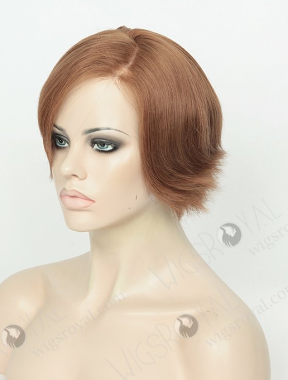 Mongolian Virgin Bone Straight Pixie Cut Human Hair Wigs For Women WR-GL-054-8811