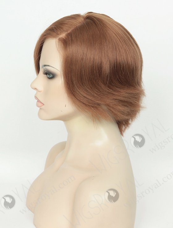 Mongolian Virgin Bone Straight Pixie Cut Human Hair Wigs For Women WR-GL-054-8813