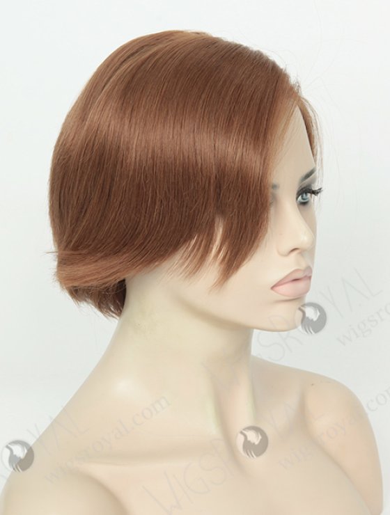 Mongolian Virgin Bone Straight Pixie Cut Human Hair Wigs For Women WR-GL-054-8815