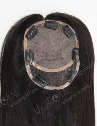 Unprocessed Human Hair Silk Base Topper for Hair Loss Clip in Hair Toppers WR-TC-013