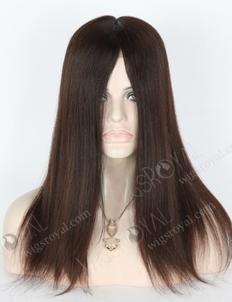 Chinese Virgin Hair 16" Double Draw Natural Straight Natural Color Close To 3# Silk Top Closure WR-TC-008