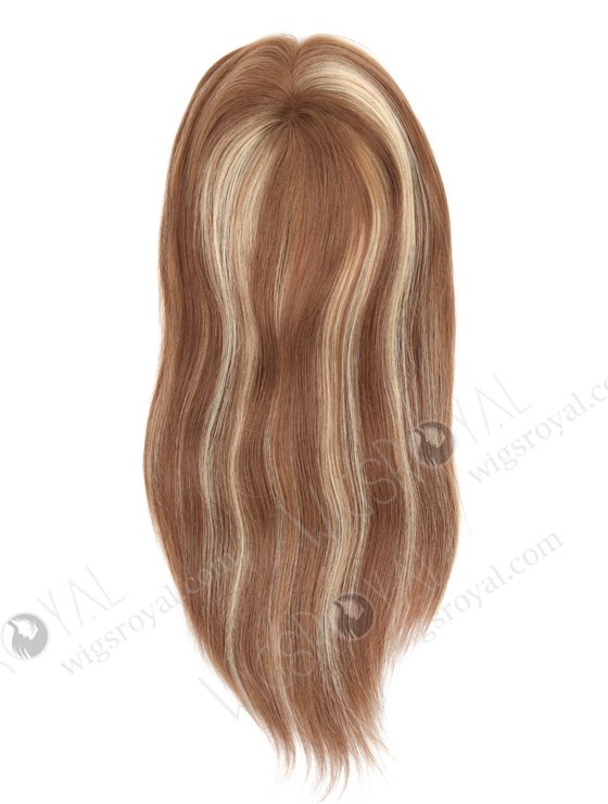 European Virgin Hair Highlights Mono Top Weft Topper With PU In Front WR-TC-026-9240