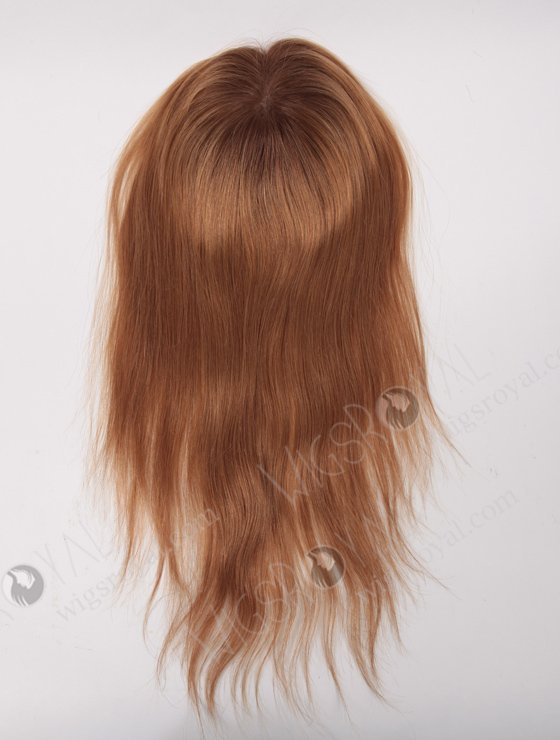 Cuticle Aligned All Thin Skin PU Women Topper Brown Color Chinese Human Hair WR-TC-020-9193