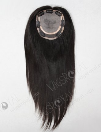 100% Indian Virgin Hair Straight Natural Color Silk Top Closure with Clips WR-TC-017