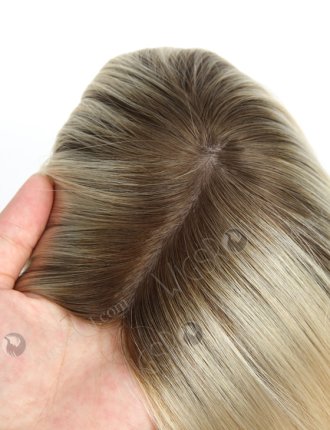 Raw 100% European Virgin Silk Base Jewish Wig Topper Women Hair TopperWR-TC-032