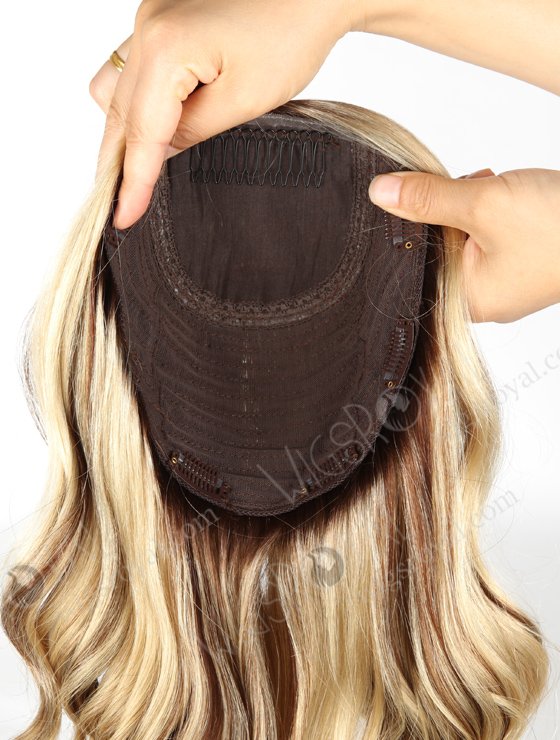 Gorgerous Human Hair Hidden Crown Jewish Topper Women's Hair Pieces WR-TC-037-9382