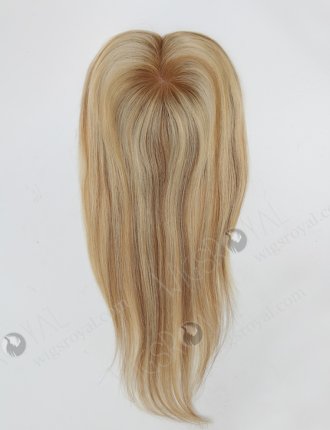 Ombre Blonde Color Cuticle Aligned Raw European Hair Toupee For Hair Loss WR-TC-047
