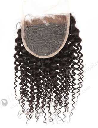 In Stock Brazilian Virgin Hair 16" Deep Wave Natural Color Top Closure STC-386