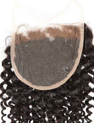 In Stock Brazilian Virgin Hair 16" Deep Wave Natural Color Top Closure STC-386