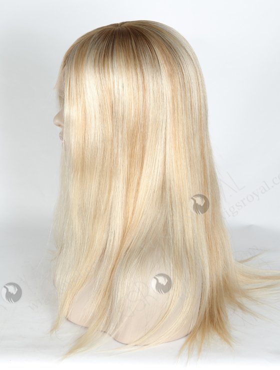Best Online Wig Store for Women 100% Human Hair Rooted Blonde With Brown Highlights GLL-08017-9619