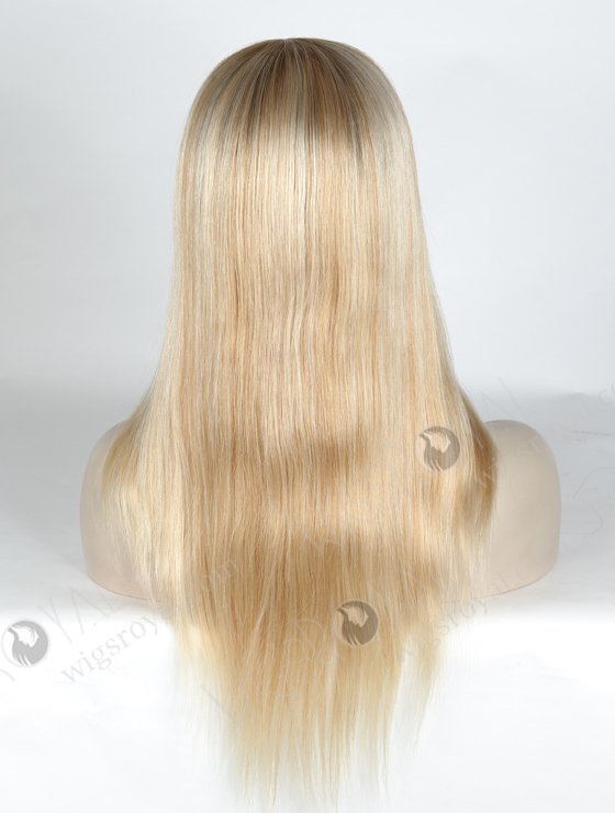 Best Online Wig Store for Women 100% Human Hair Rooted Blonde With Brown Highlights GLL-08017-9620