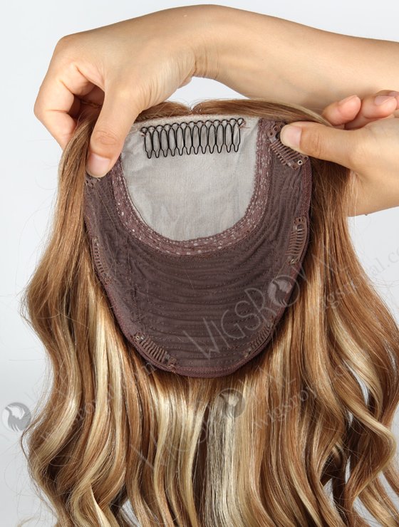 Jewish Kosher Topper 16" One Length Bouncy Curl Highlights Color Full Volume Topper WR-TC-039-9445
