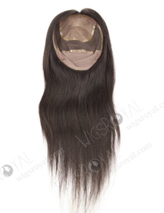 8.5"*9.5" Indian Virgin Hair 16" Straight Natural Color Silk Top Hair Topper WR-TC-051