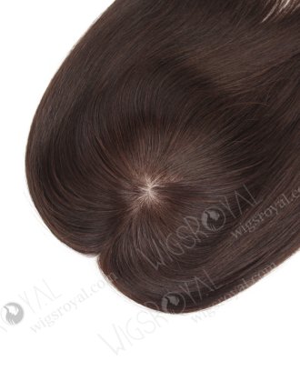 Customize Top Pieces Hand Tied Silk Base With Lace Topper Virgin European Human Hair WR-TC-043