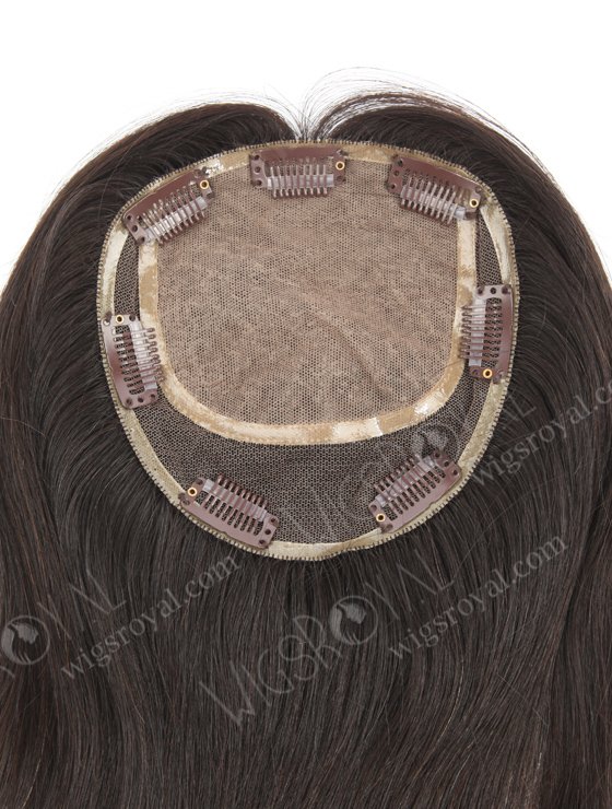 Indian Virgin Silk Top Lace Topper With Clip In Human Hair Piece WR-TC-050-9543