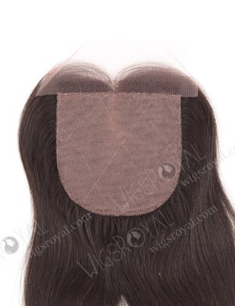 In Stock Indian Remy Hair 10" Natural Straight Natural Color Silk Top Closure STC-248