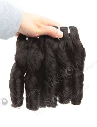 In Stock Indian Remy Hair 12" Big Loose Curl Natural Color Machine Weft SM-040