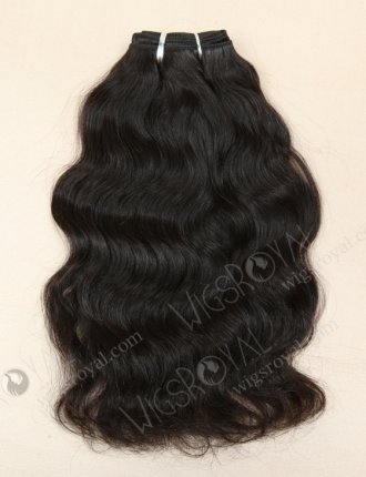 In Stock Indian Remy Hair 12" Natural Wave Natural Color Machine Weft SM-044