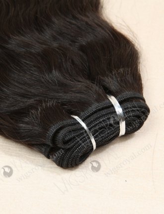 In Stock Indian Remy Hair 12" Natural Wave Natural Color Machine Weft SM-044