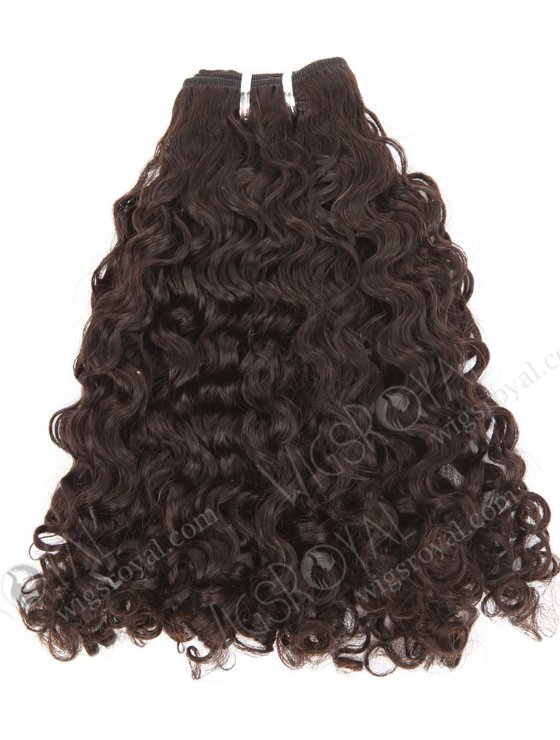 In Stock Indian Remy Hair 16" Coarse Curly Natural Color Machine Weft SM-1121-10066