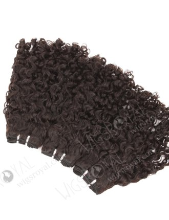 In Stock Indian Remy Hair 16" Coarse Curly Natural Color Machine Weft SM-1121