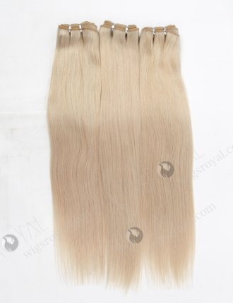 In Stock Malaysian Virgin Hair 18" Straight White Color Machine Weft SM-350