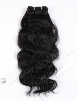 In Stock Indian Remy Hair 18" Natural Wave 1# Color Machine Weft SM-186