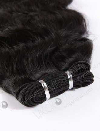 In Stock Indian Remy Hair 18" Natural Wave 1# Color Machine Weft SM-186