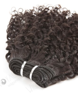 In Stock Brazilian Virgin Hair 12" Jeri Curl Natural Color Machine Weft SM-493