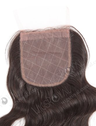 In Stock Brazilian Virgin Hair 16" Natural Wave Natural Color Silk Top Closure STC-47