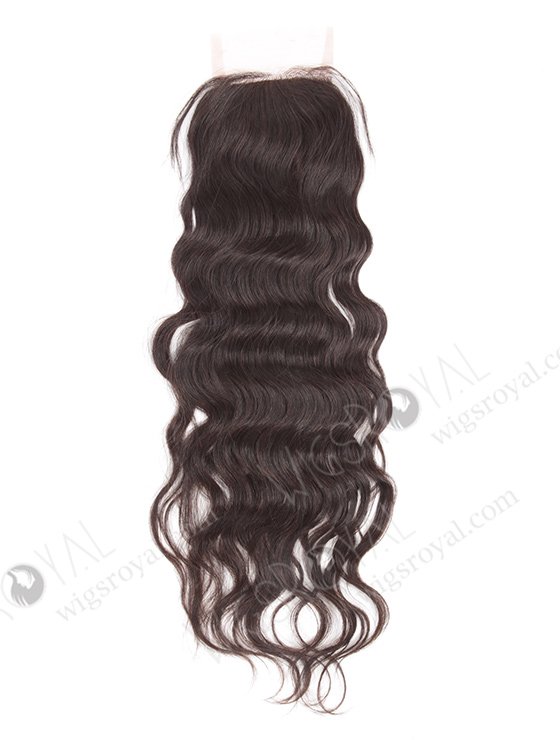 In Stock Brazilian Virgin Hair 16" Natural Straight Natural Color Silk Top Closure STC-237-10528