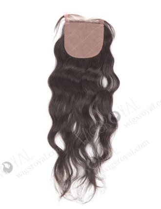 In Stock Brazilian Virgin Hair 18" Natural Wave Natural Color Silk Top Closure STC-203