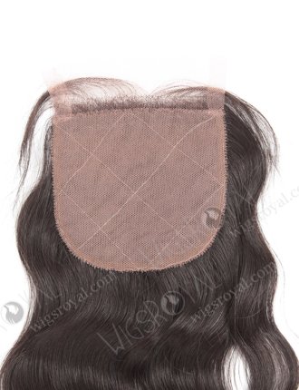 In Stock Brazilian Virgin Hair 18" Natural Wave Natural Color Silk Top Closure STC-203