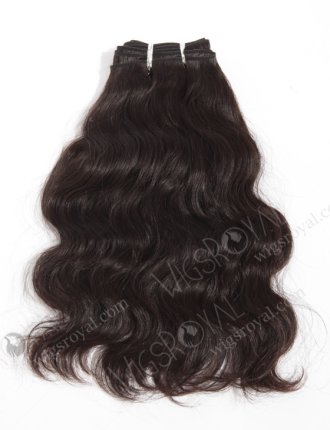 In Stock Indian Virgin Hair 12" Natural Wave Natural Color Machine Weft SM-047