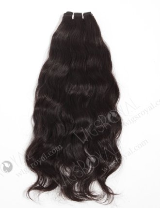 In Stock Indian Virgin Hair 18" Natural Wave Natural Color Machine Weft SM-037