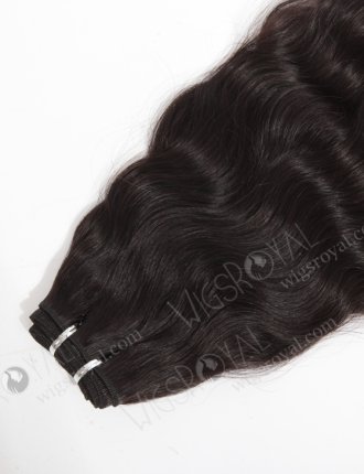 In Stock Indian Virgin Hair 18" Natural Wave Natural Color Machine Weft SM-037