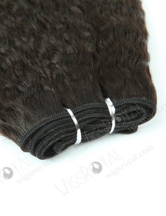 In Stock Indian Virgin Hair 10" Kinky Straight Natural Color Machine Weft SM-222