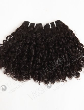 In Stock Brazilian Virgin Hair 14" Coarse Curly Natural Color Machine Weft SM-4134