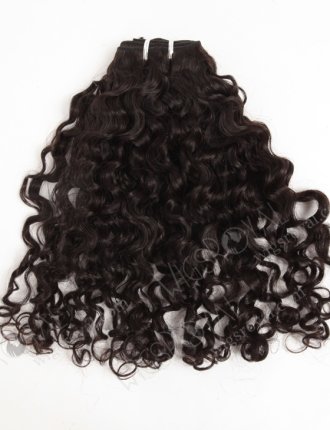 In Stock Brazilian Virgin Hair 18" Coarse Loose Curl Natural Color Machine Weft SM-4139