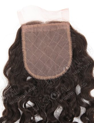 In Stock Brazilian Virgin Hair 12" Molado Curl Natural Color Silk Top Closure STC-377