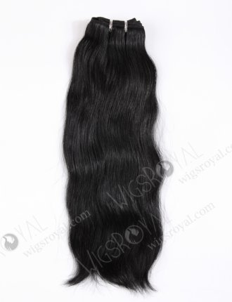 In Stock Indian Remy Hair 16" Natural Straight 1# Color Machine Weft SM-196