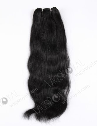 In Stock Indian Remy Hair 18" Natural Straight 1# Color Machine Weft SM-198