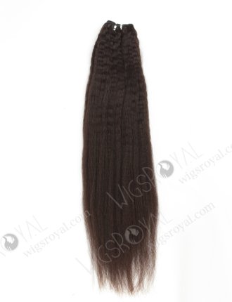 In Stock Indian Virgin Hair 24" Kinky Straight Natural Color Machine Weft SM-224