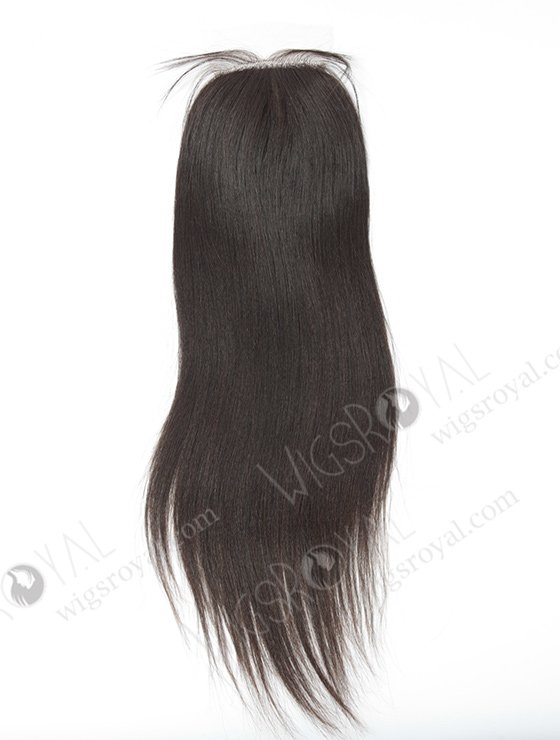 In Stock Malaysian Virgin Hair 16" Light Yaki Natural Color Silk Top Closure STC-256-10309
