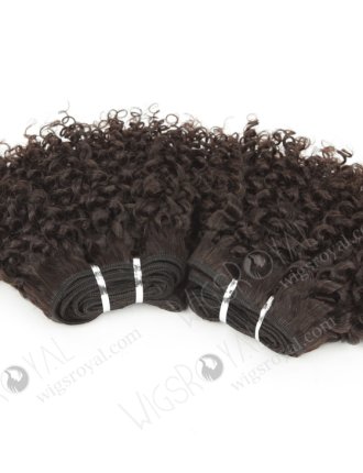 In Stock Brazilian Virgin Hair 10" Jeri Curl Natural Color Machine Weft SM-492