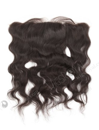 Indian Remy Hair 16" Natural Wave Natural Color Silk Top Lace Frontal WR-LF-019