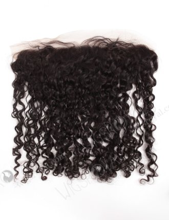 Indian Remy Hair 16" Tight Curl Natural Color Lace Frontal WR-LF-018